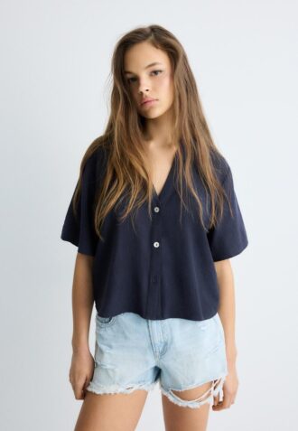 Camicia fluida abbottonata