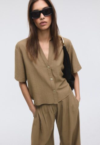 Camicia fluida abbottonata