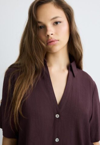 Camicia fluida abbottonata