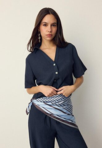 Camicia fluida abbottonata