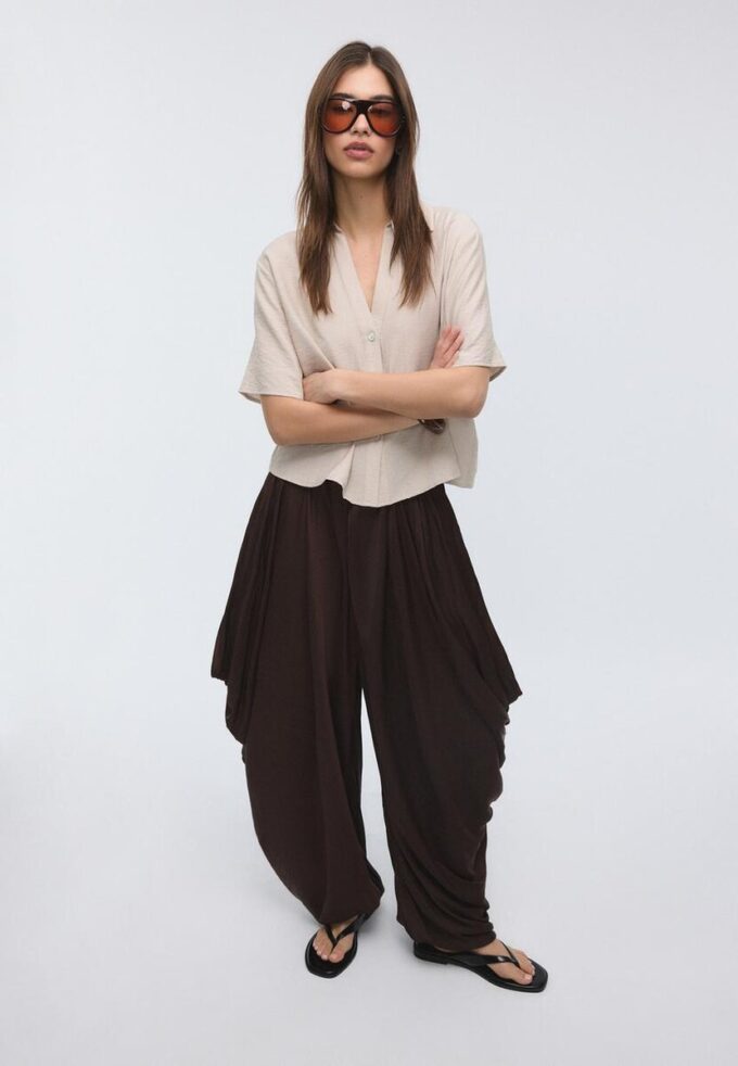 Camicia fluida abbottonata