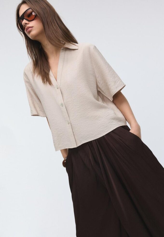 Camicia fluida abbottonata