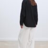 Camicia fluida effetto lino