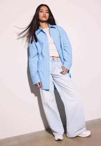 Camicia oversize a righe