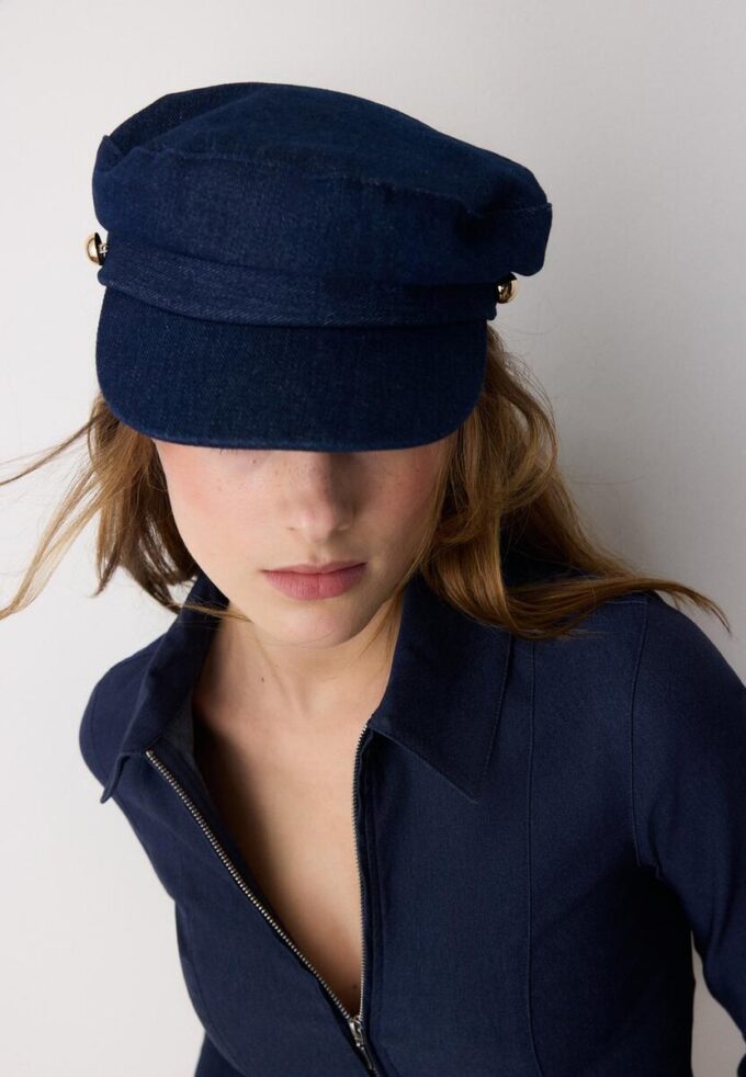Cappellino da marinaio in denim