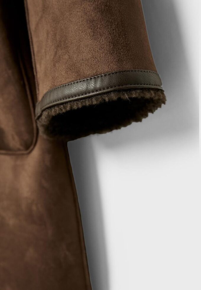 Cappotto lungo reversibile a doppio volto