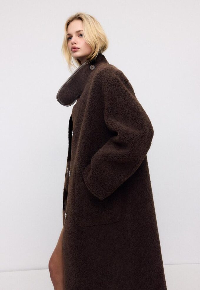 Cappotto lungo reversibile a doppio volto