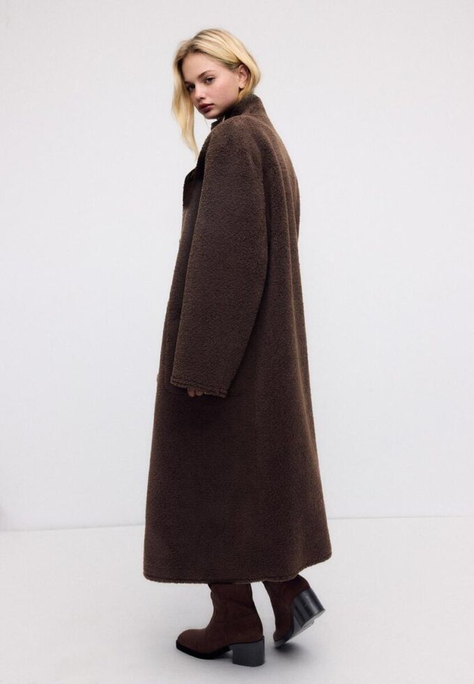 Cappotto lungo reversibile a doppio volto