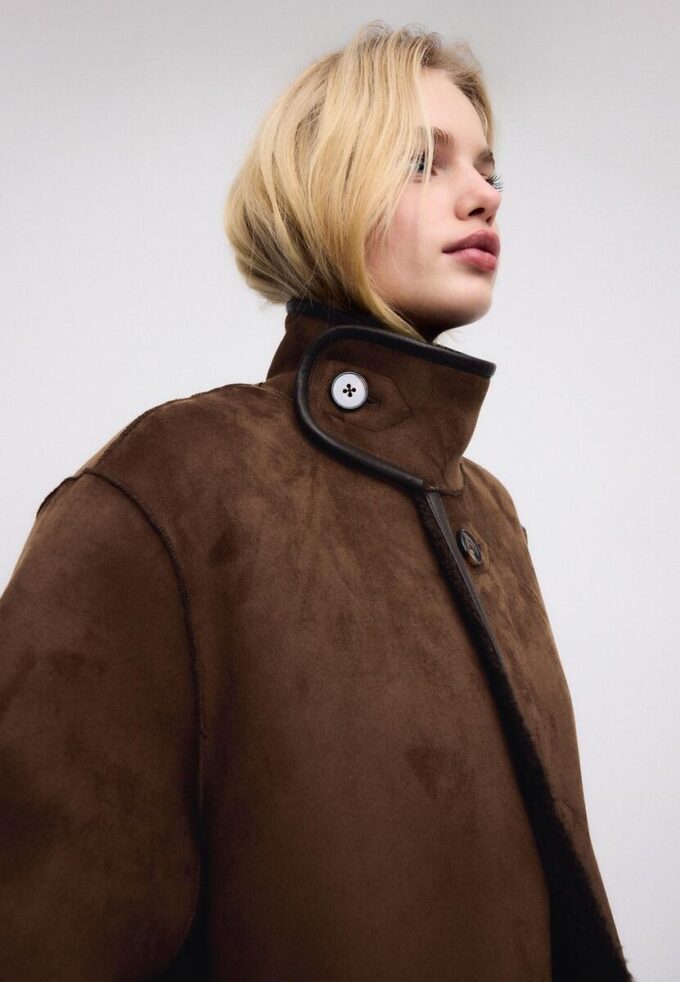 Cappotto lungo reversibile a doppio volto