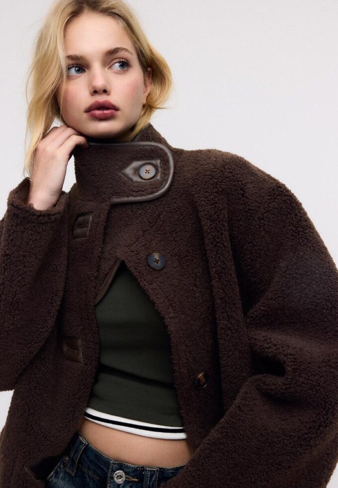 Cappotto lungo reversibile a doppio volto