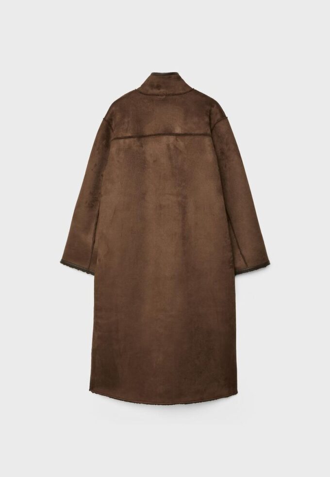 Cappotto lungo reversibile a doppio volto