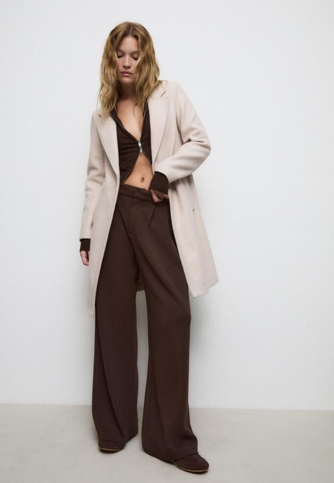 Cappotto midi abbottonato Soft Touch