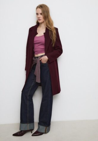 Cappotto midi abbottonato Soft Touch