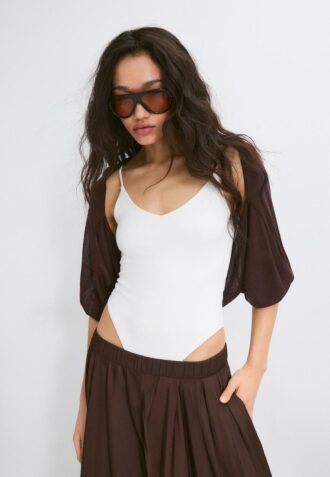 Cardigan aperto in maglia