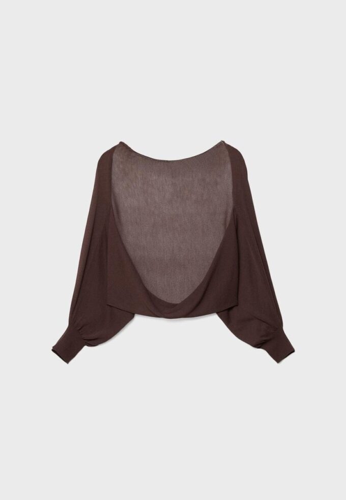 Cardigan aperto in maglia