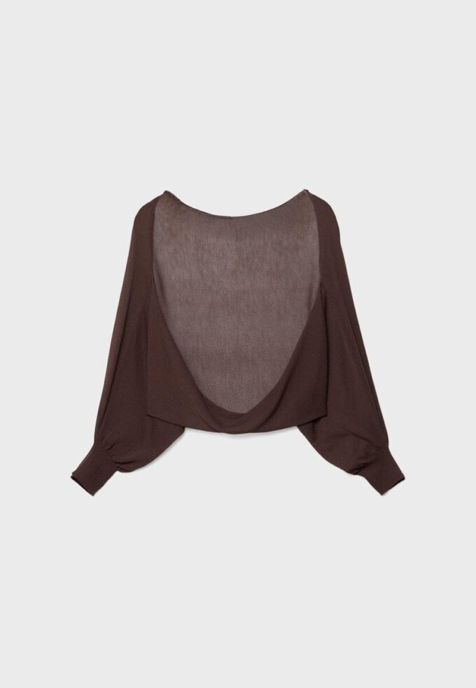 Cardigan aperto in maglia