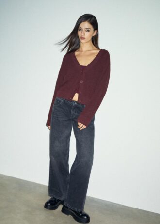 Cardigan in maglia con abbottonatura