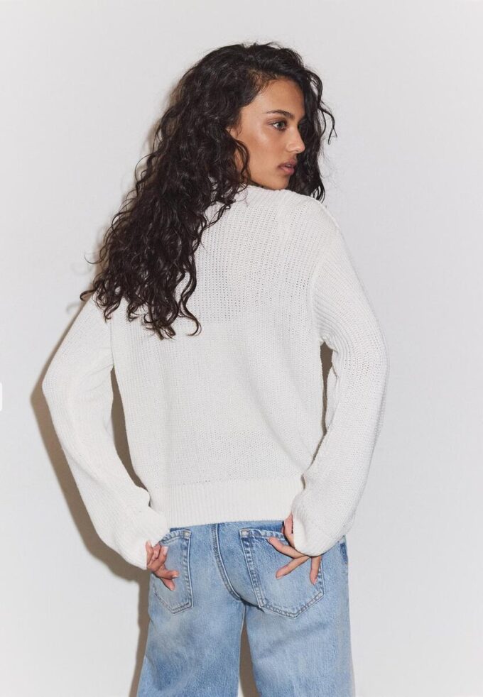 Cardigan in maglia con abbottonatura