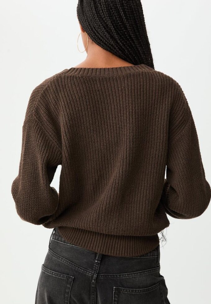 Cardigan in maglia con abbottonatura