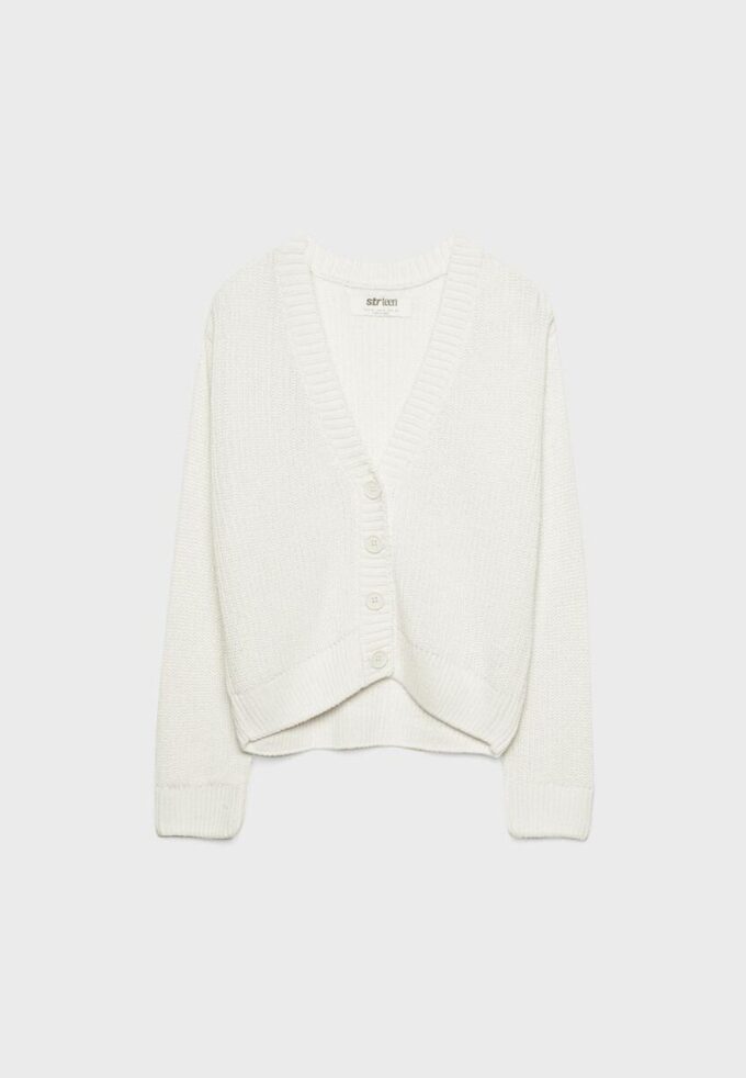 Cardigan in maglia con abbottonatura