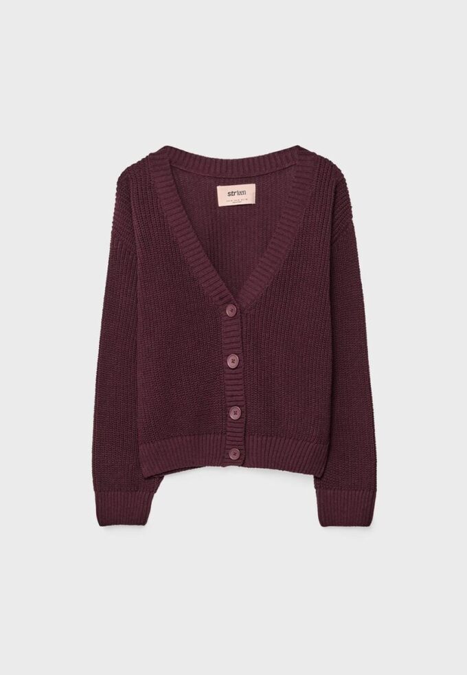 Cardigan in maglia con abbottonatura