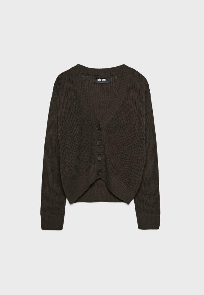 Cardigan in maglia con abbottonatura