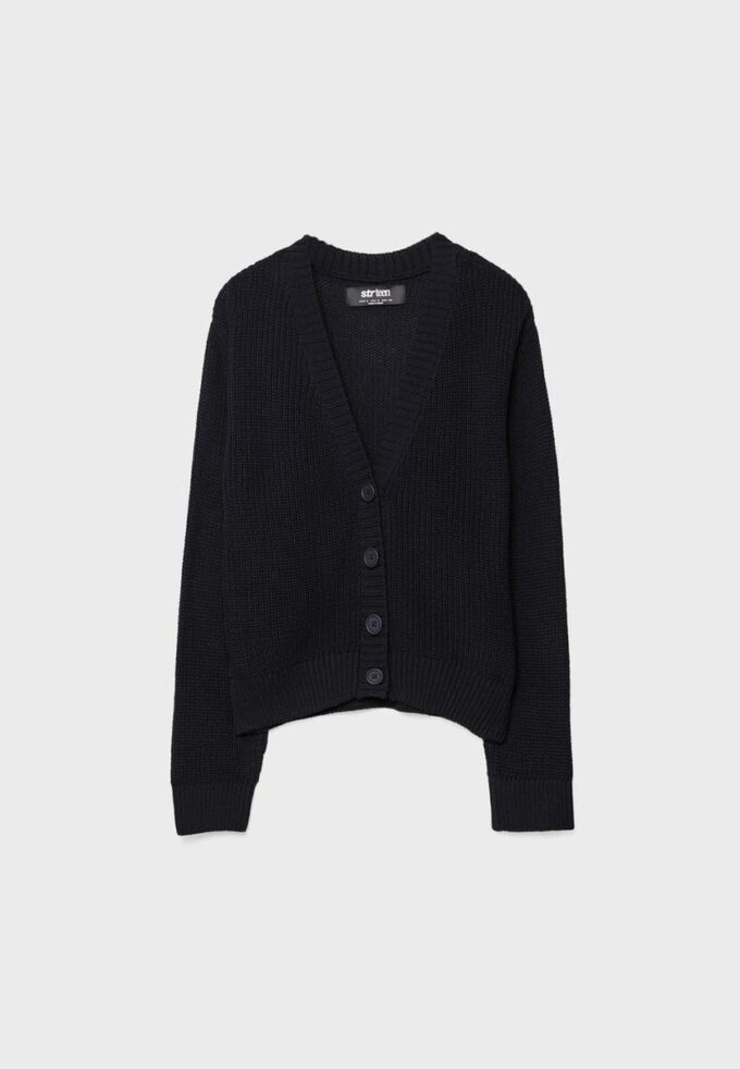 Cardigan in maglia con abbottonatura