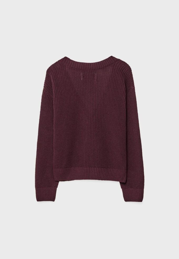 Cardigan in maglia con abbottonatura