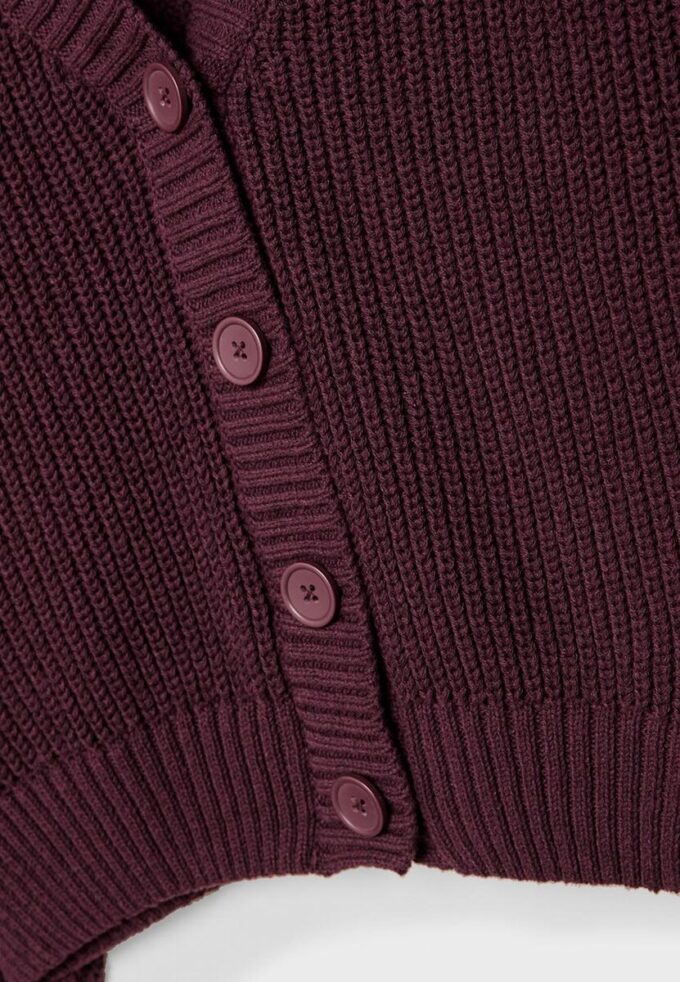 Cardigan in maglia con abbottonatura