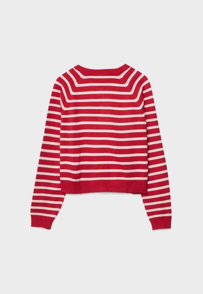 Cardigan in maglia con bottoni e maniche raglan