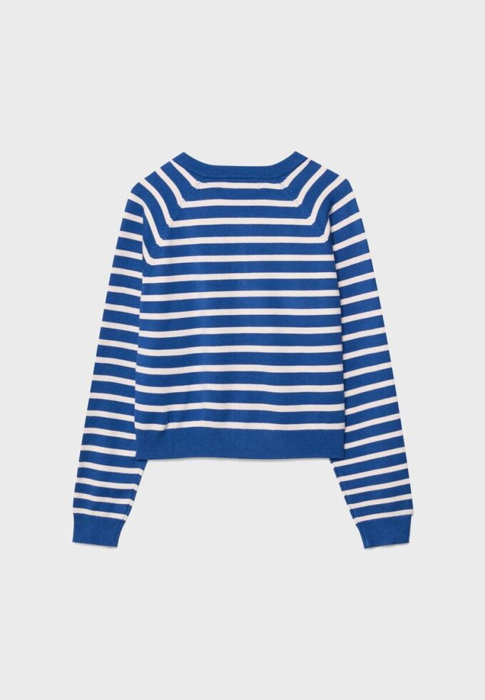 Cardigan in maglia con bottoni e maniche raglan