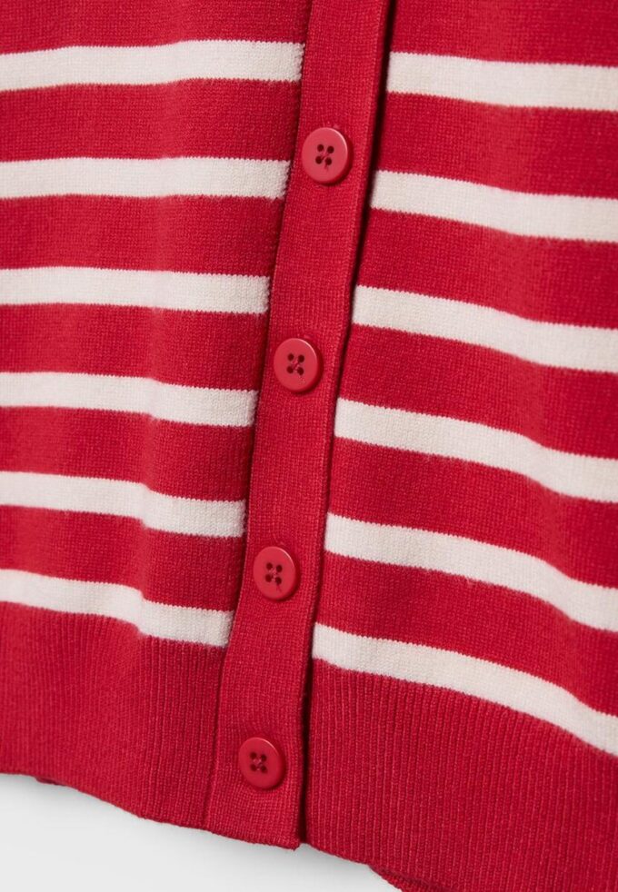 Cardigan in maglia con bottoni e maniche raglan