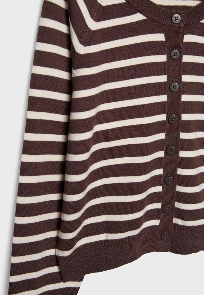 Cardigan in maglia con bottoni e maniche raglan Cardigan in maglia con bottoni e maniche raglan