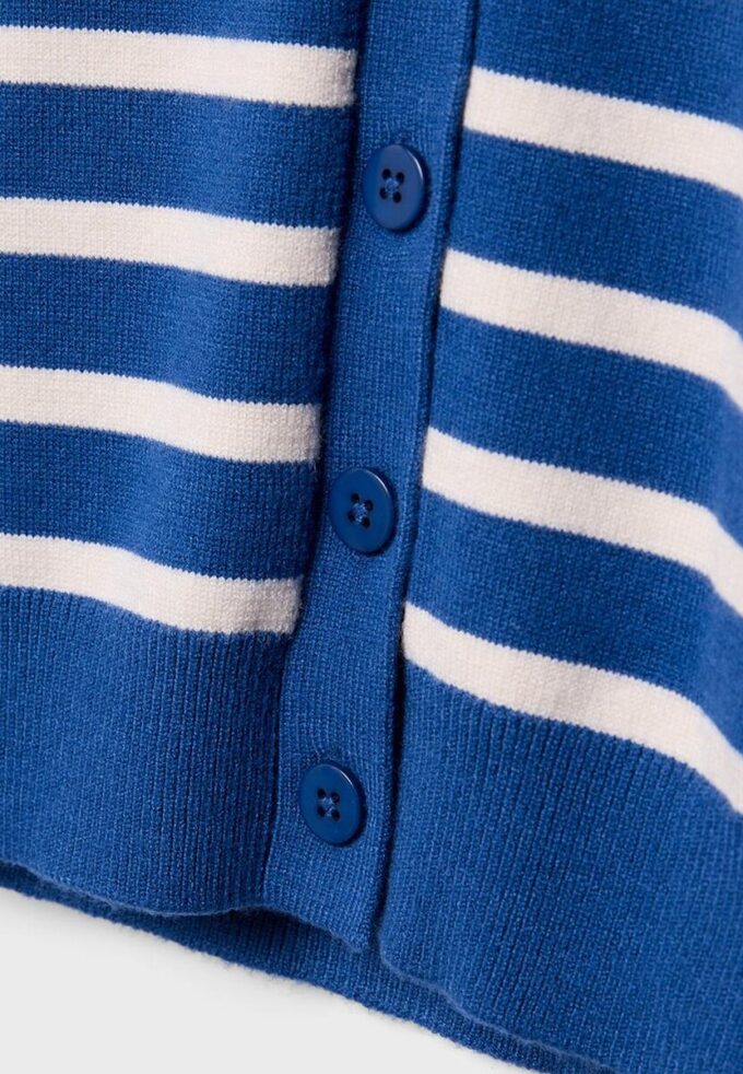 Cardigan in maglia con bottoni e maniche raglan