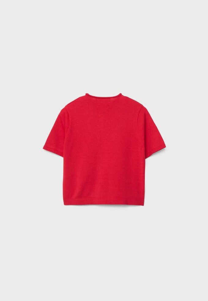 Cardigan in maglia con collo alto e bottoni