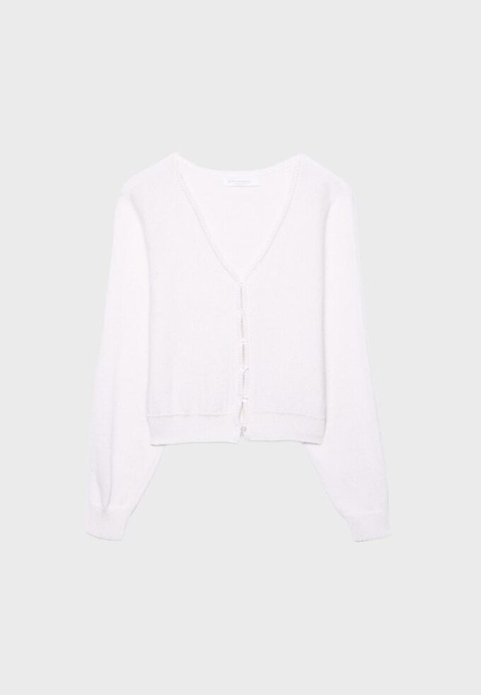 Cardigan in maglia con maniche a pipistrello