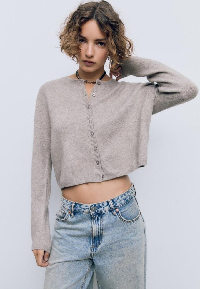 Cardigan Soft Touch in maglia morbida con bottoni