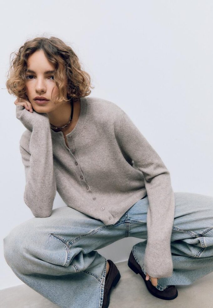 Cardigan Soft Touch in maglia morbida con bottoni