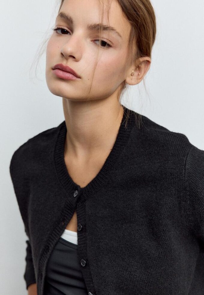 Cardigan Soft Touch in maglia morbida con bottoni