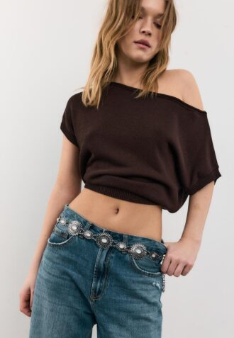 Cintura a catena floreale