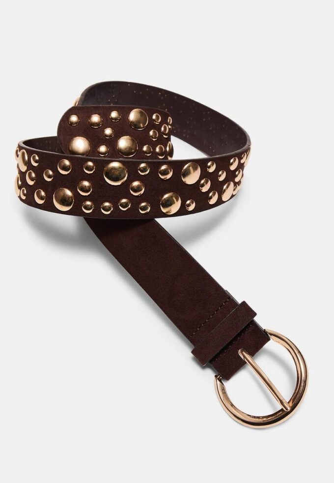 Cintura con borchie multiple irregolari