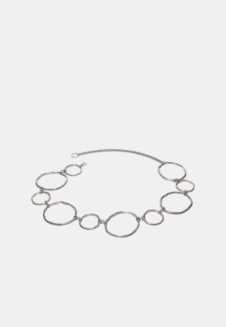 Cintura in metallo con grandi ovali