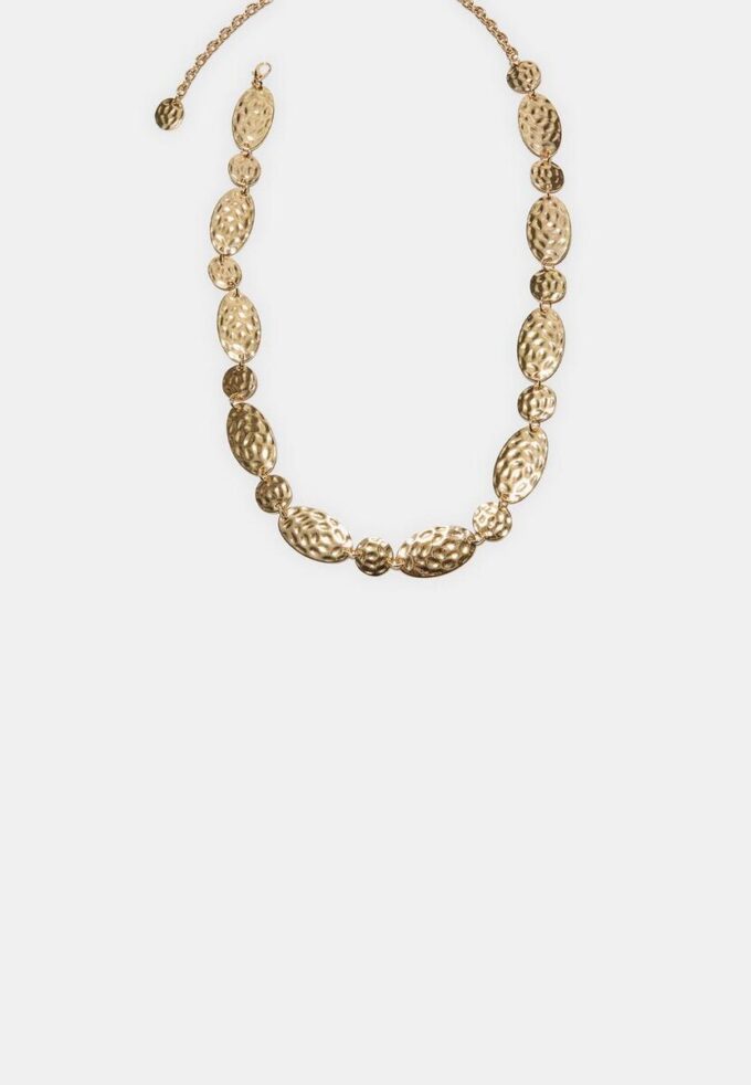 Cintura in metallo con monete ovali