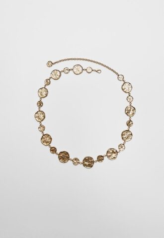 Cintura in metallo con placche rotonde