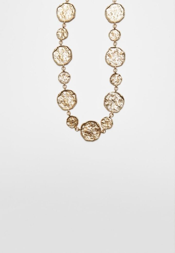 Cintura in metallo con placche rotonde