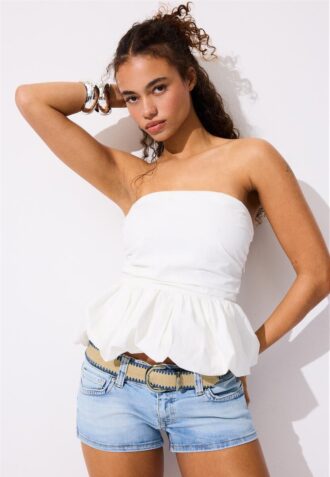 Cintura in rafia con impunture