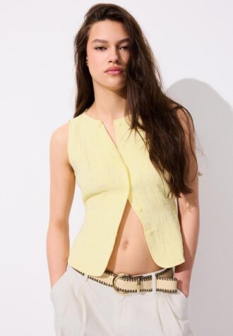 Cintura in rafia con impunture