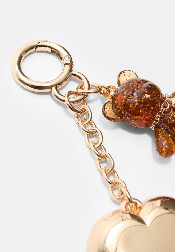 Ciondolo orsetto metallico