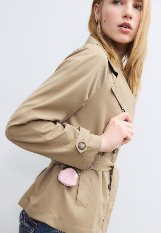 Collana con mini borsa a marsupio