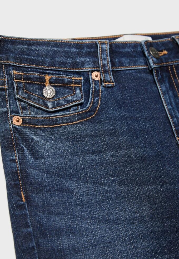D04 Jeans Flared a vita bassa